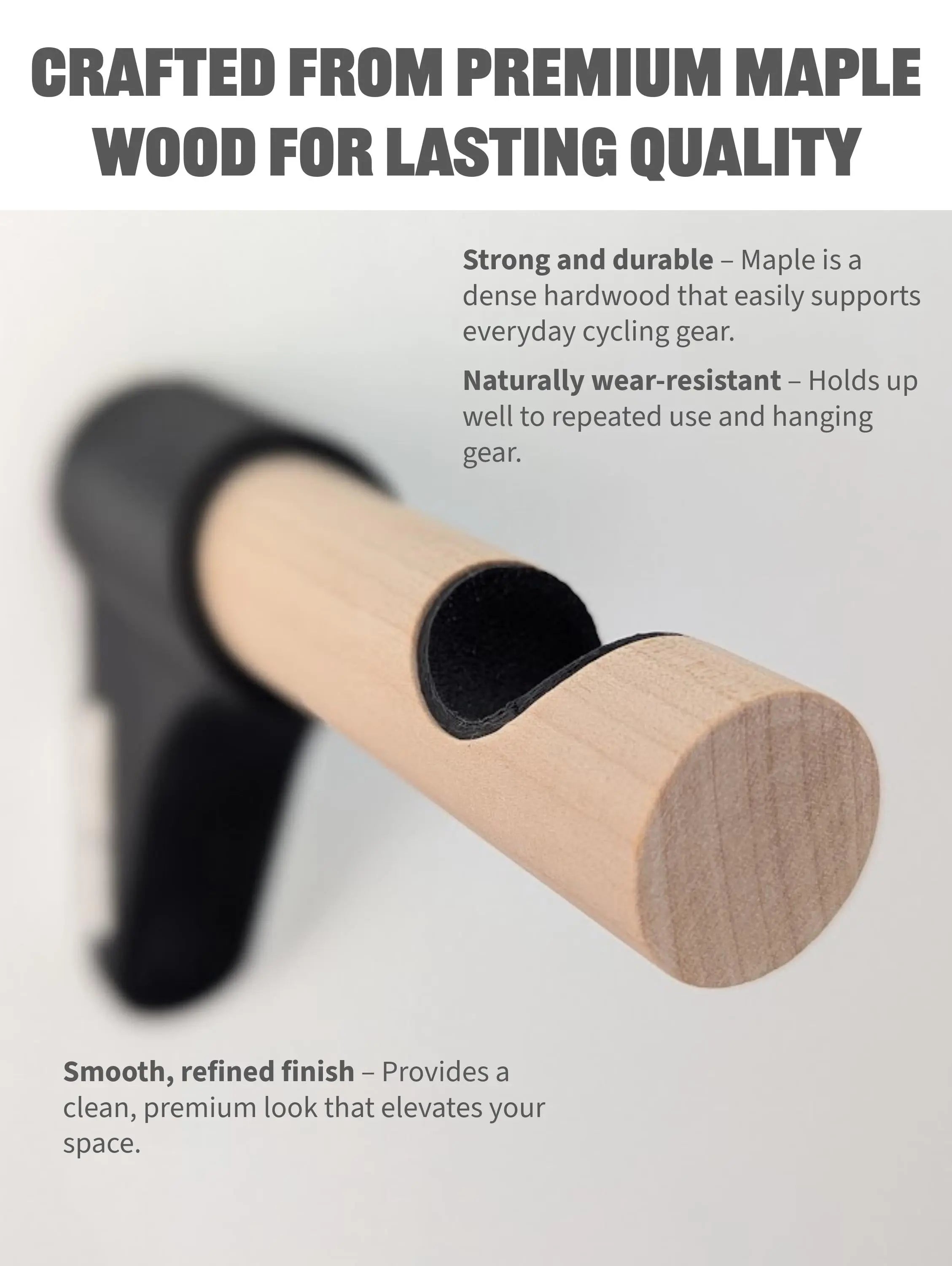 Bike Wheel Hanger | Wheel Holder | Clean, Minimal & Protective Design Roadmode