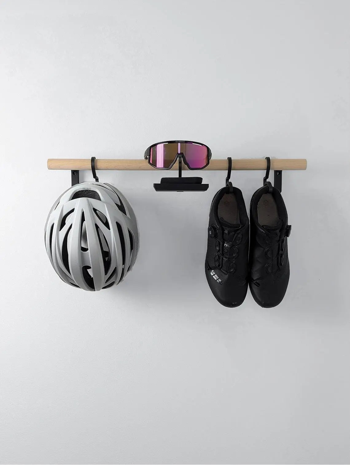 Minimalist Bike Gear Rack: Wall Mount Cycling Organizer Roadmode