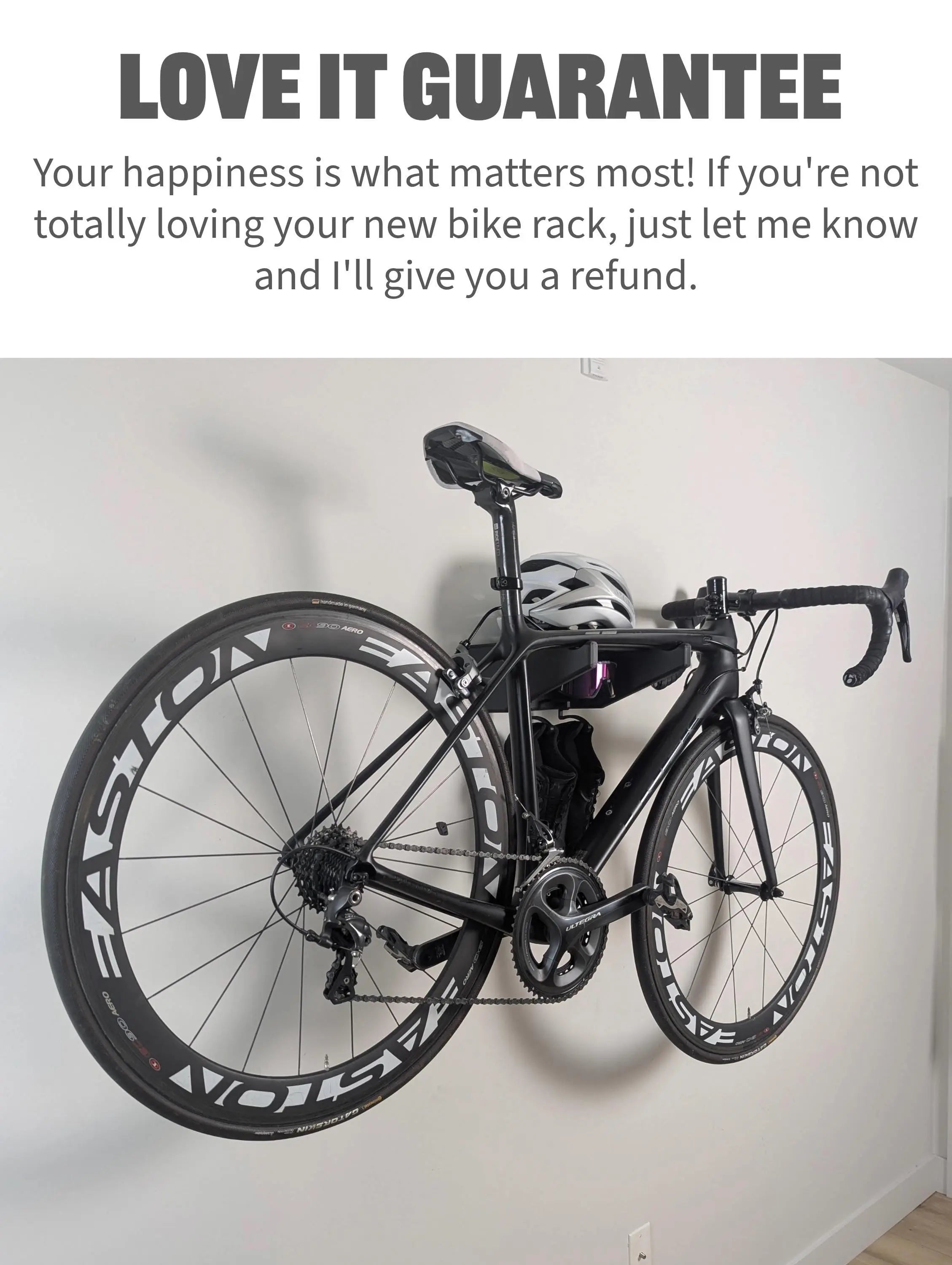 Bike Wall Mount with Helmet, Glasses & Shoe Storage Roadmode