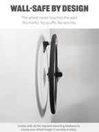 Bike Wheel Hanger | Wheel Holder | Clean, Minimal & Protective Design Roadmode