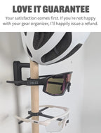 Vertical Bike Wall Storage | Cycling Gear Organizer | Bike Helmet Holder | Wall-Mounted Bike Accessories Roadmode