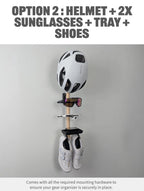 Vertical Bike Wall Storage | Cycling Gear Organizer | Bike Helmet Holder | Wall-Mounted Bike Accessories Roadmode