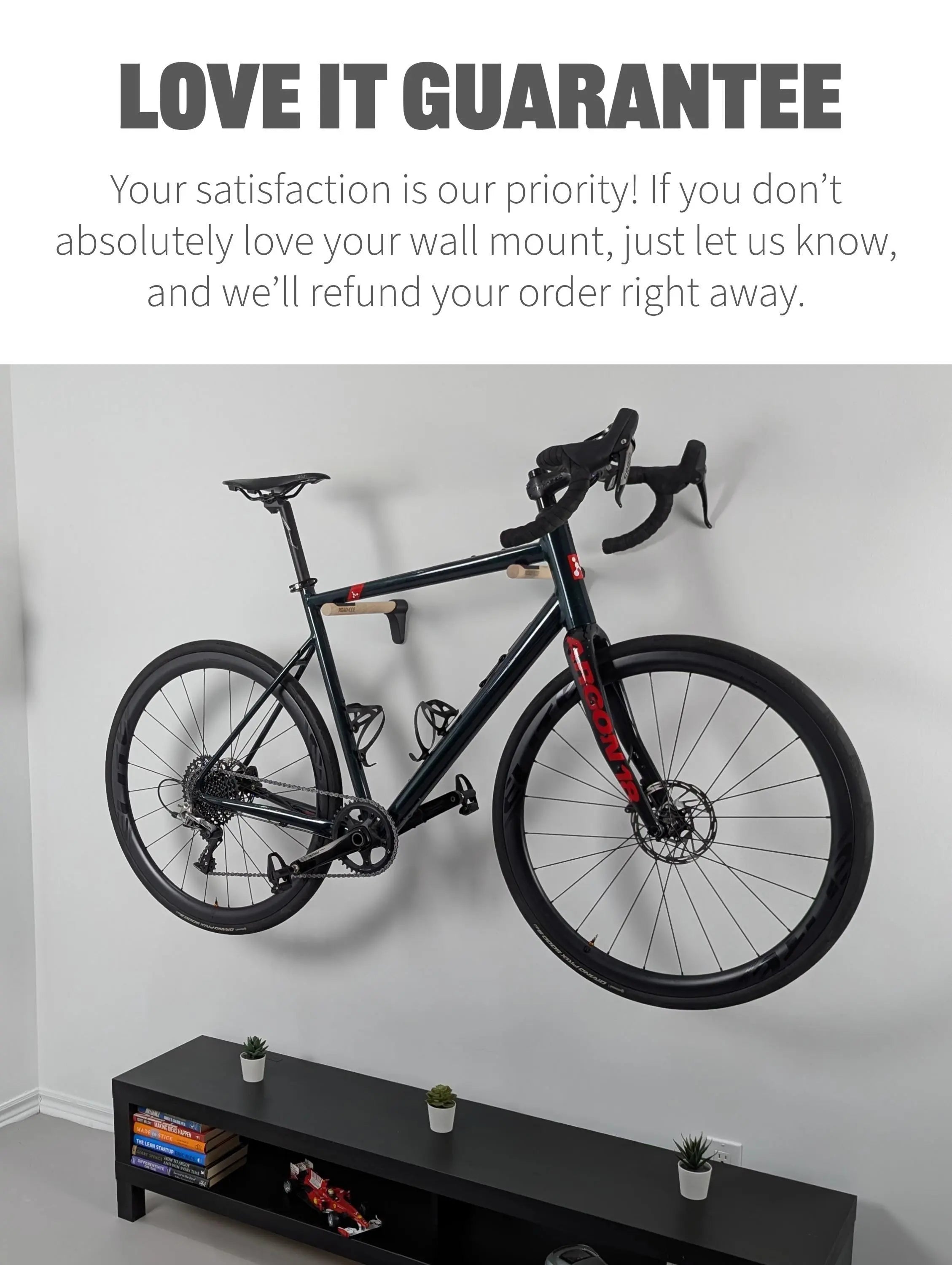 Road Bike Wall Mount: Minimalist Bicycle Storage Rack Roadmode