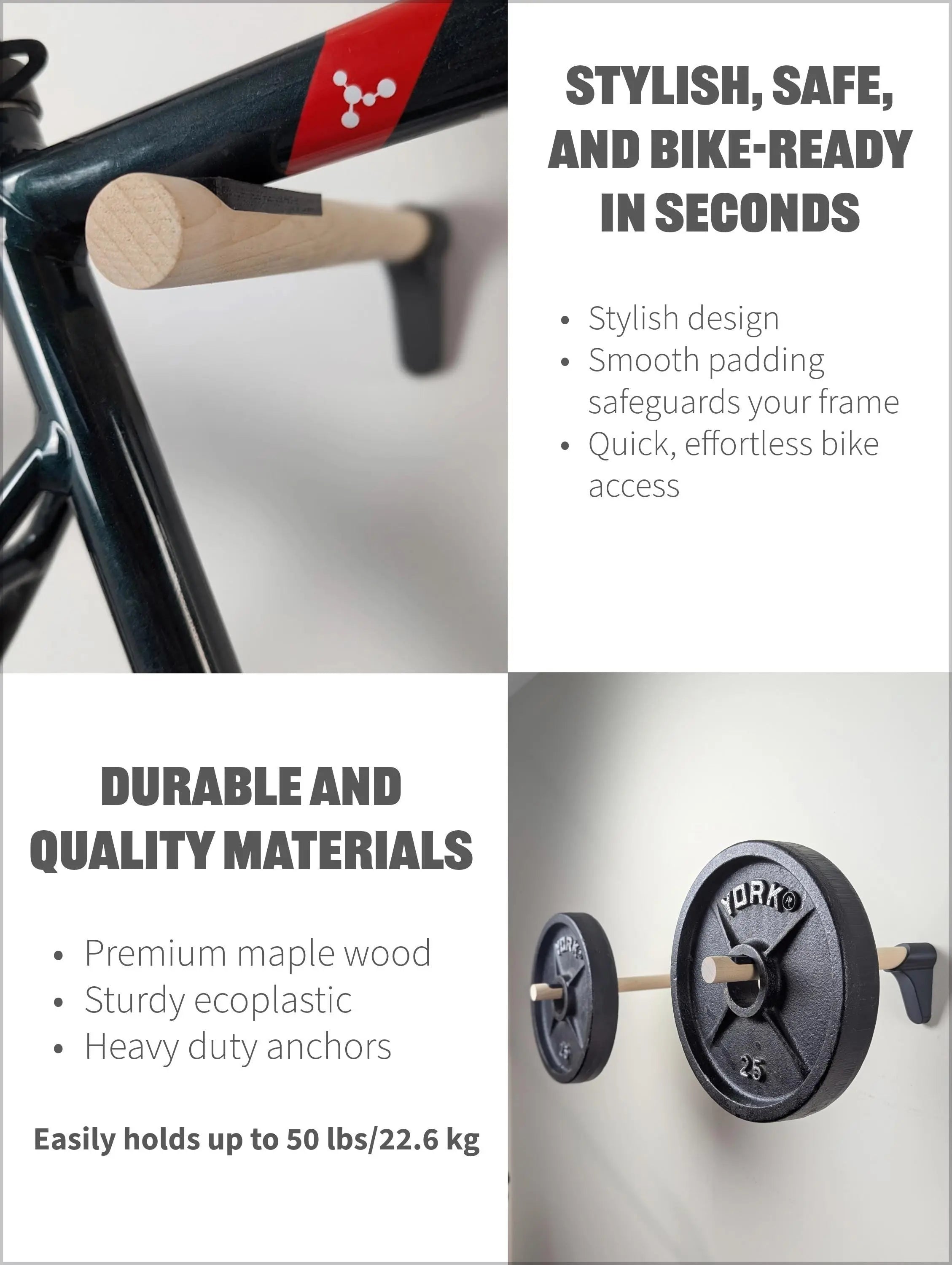 Road Bike Wall Mount: Minimalist Bicycle Storage Rack Roadmode
