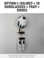 Vertical Bike Wall Storage | Cycling Gear Organizer | Bike Helmet Holder | Wall-Mounted Bike Accessories Roadmode